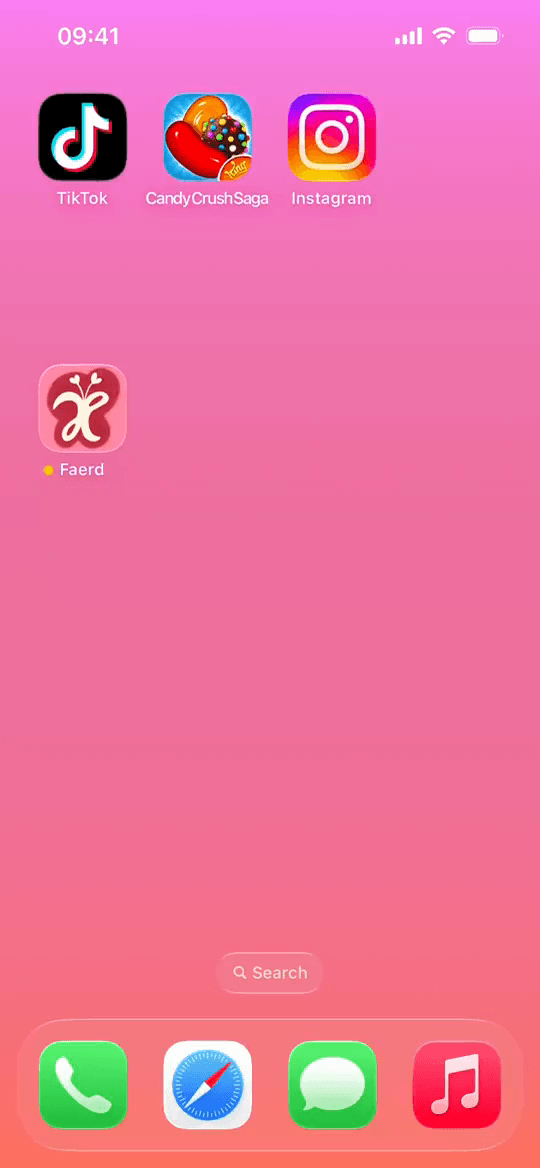 Phone home screen cluttered with TikTok, Candy Crush and Instagram